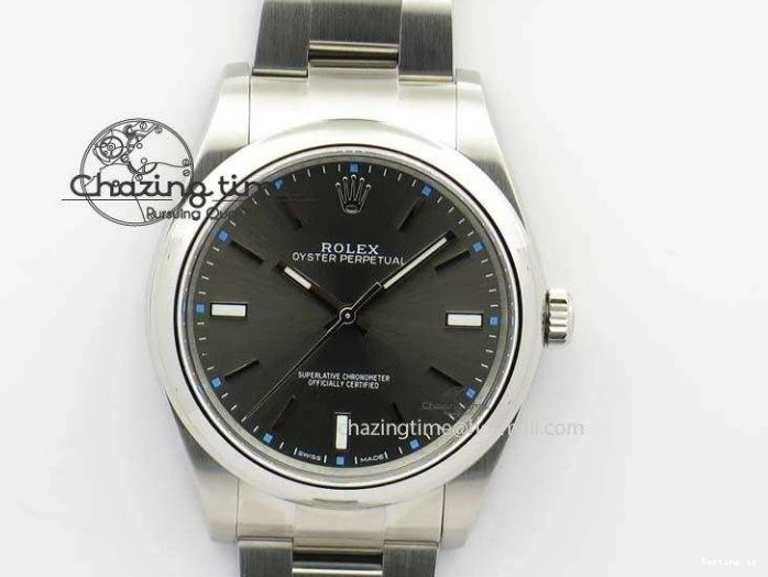 1219 Premium Oyster Perpetual 39mm 114300 JF 1:1 Best Edition Gray Dial On SS Bracelet SA 3795